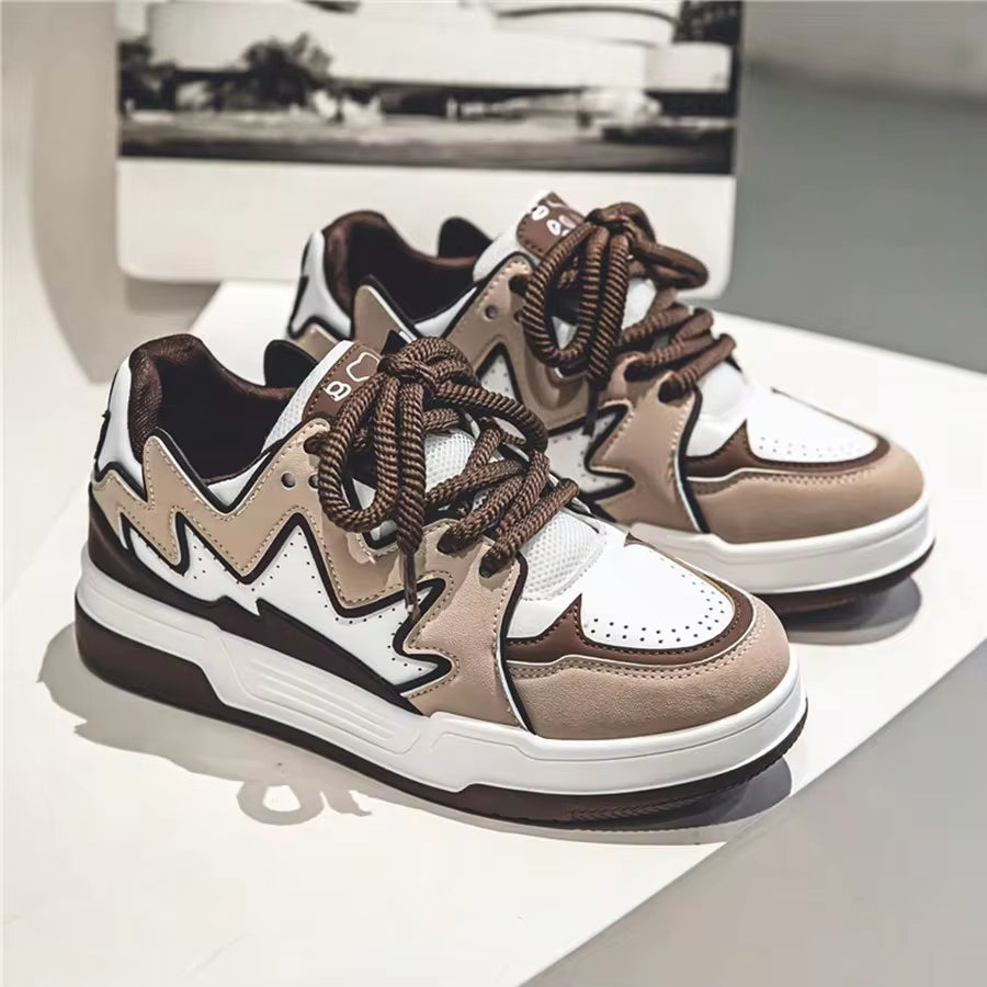 Men Fashion Comfortable Thick Sole Casual Sneakers Chunky Chunky Sneakers, All Season